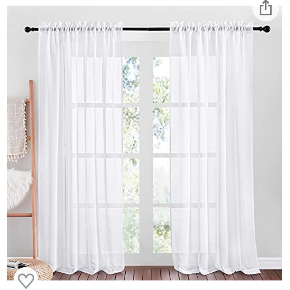 New Sheer White Curtains